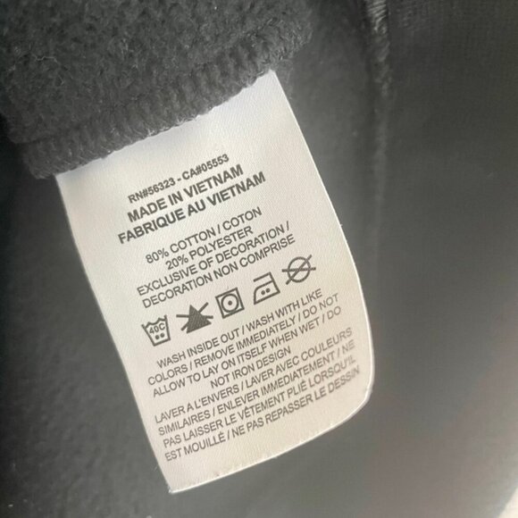 NIKE AIR SWEATSHIRT BLACK/GRAY SZ M BIG LOGO CASUAL ATHLETIC CORE VERSATILE - Picture 11 of 16